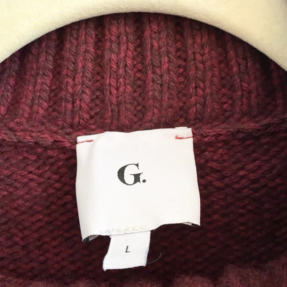 Women's Burgundy Turtleneck Sweater - Picture 5 of 14